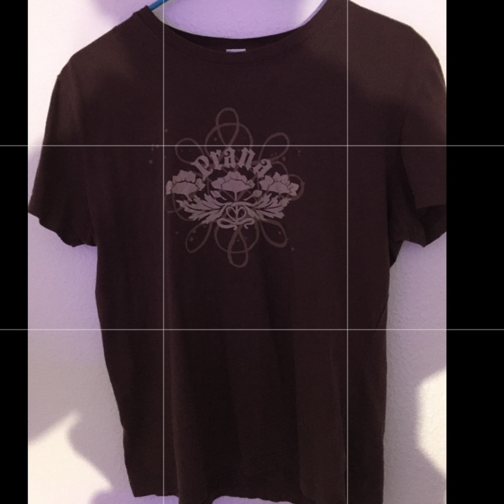 Brown Prana tee shirt